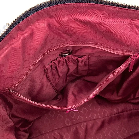 🔥🎉 HP!🔥🎉Vera Bradley Midtown Small Tote Midnight Floral Lockable Women's Bag - Picture 6 of 9